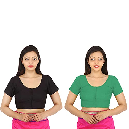 Image of Namita Women's Rubia Cotton Solid Half Sleeve Blouse