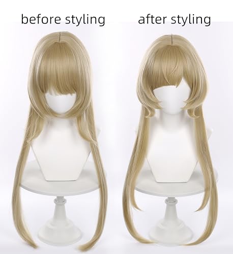 Image of Sandrone 70 cm / 27.55 in wig Suitable for game genshin Sandrone Synthetic hair with wig cap