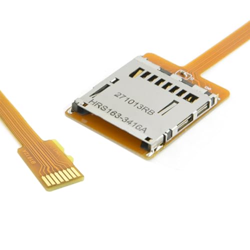 Câble D'extension Micro SD (TF) Mâle Vers SD Femelle – Longueur 10 Cm, Plat Et Souple – Pour Reloger Une Carte Mémoire Dans Un Téléphone Ou Tablette