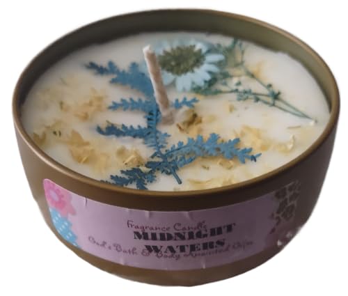 God's Bath & Body Anointed Gifts - Midnight Waters - 8oz Metallic tin can with lid