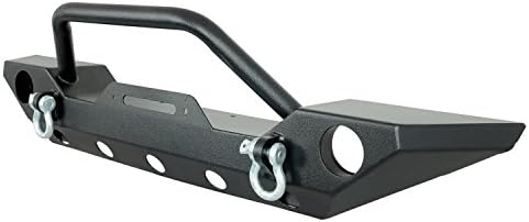 Paramount Automotive Restyling 51-0328 07-16 Front Black Bumper with OE Fog Light Port (Jeep Wrangler JK Sport)