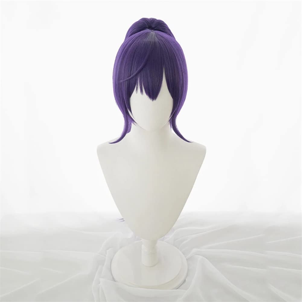 Xingwang Queen Anime Cosplay Wig Purple Ponytail Wig for Women