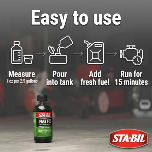 STA-BIL Fast Fix - Small Engine Treatment, Cleans Carburetors and Injectors, Fixes Rough Running Engines, Eliminates Water, Treats Up to 20 Gallons, 8oz (22304) , Green by STA-BIL - Image 9
