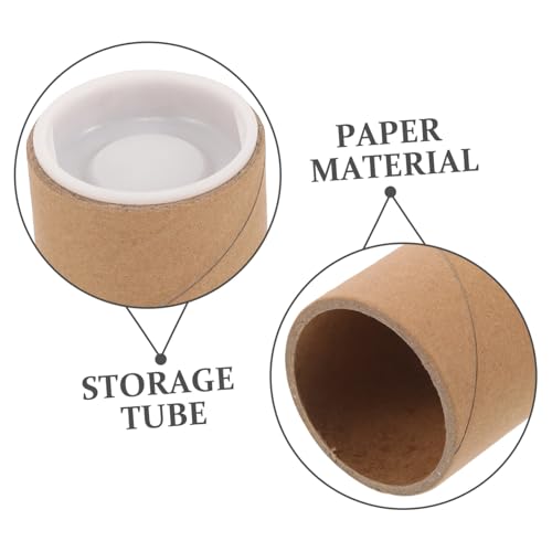 10 Tubos de papel caqui resistentes para proteger documentos y monedas en envíos 5