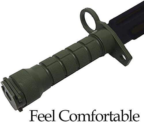 Miniatura 4 de Cuchillo táctico de goma con vainafunda de entrenamiento militar Daga Cosplay ABS hoja plástico vaina modelo kit decoración y cosplay