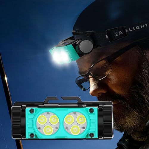 Genérico Linterna De Cabeza LED - Luz Frontal para Manos Libres | Equipo Portátil Con Multi-Modos Para Trabajar, Correr, Buceo Nocturno, Senderismo, Caza y Espeleología - imagen 8