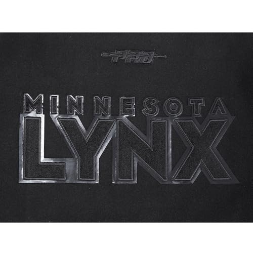 Image of Pro Standard Mens WNBA Classic Triple Black Varsity Jacket