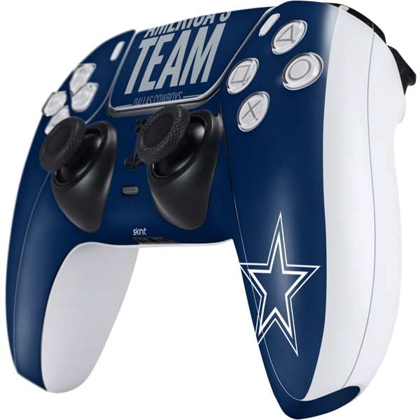 Skinit Gaming Decal Skin Compatible with PS5 and Compatible with PS5 Digital Edition DualSense Controller - Officially Licensed NFL Dallas Cowboys Team Motto Design