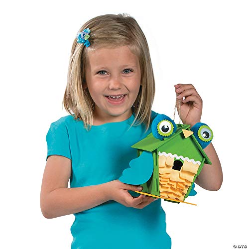 Fun Express Diy Wood Birdhouses For Kids To Build And Paint (Bulk Set Of 12) Diy Bird House Kit Unfinished Wood #TOP2