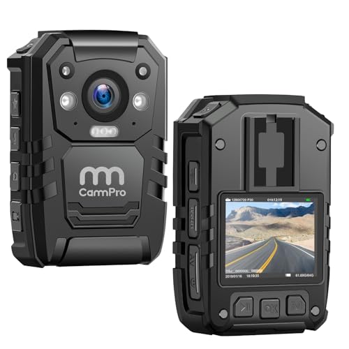 CammPro I826 1296P HD Police Body Camera,128G...