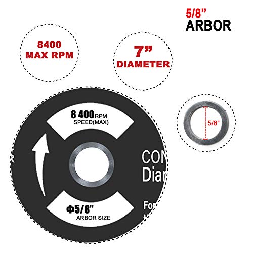 Toolman Premium Circular Saw Blade Universal Fit 7\" For Tile Marble Concrete STH028 - Thumbnail 2