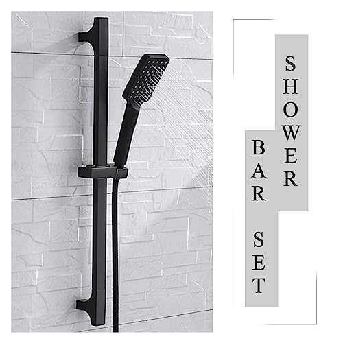 Kit de douche réglable noir mat pour remplacer un support cassé facilement