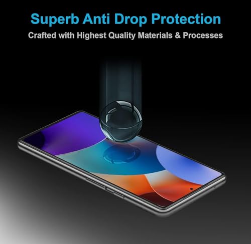 Image of Premium Tempered Glass Screen Protector Compatible For Vivo Y20 Cellphone (6.51 Inch,Pack Of 1)|Edge To Edge Coverage With Easy To Installation Kit