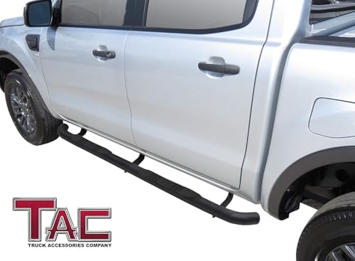 Estribos laterales 3" para Ford Ranger 2019-2023 negro textura miniatura 2