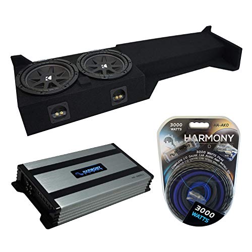 Harmony Audio Compatible with 2005-UP Nissan Frontier Crew Cab Kicker Bundle Comp C10 Dual 10