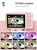 SOOMFON Fotocamera digitale 72MP, macchina fotografica digitale compatta con zoom 16X, schermo 2,8", 32GB, 2 batterie – Macchinetta fotografica vintage per bambini e principianti (Rosa)