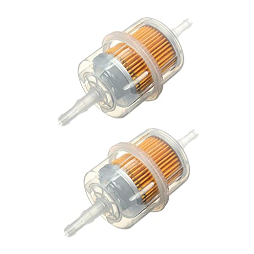 2 Packs 6mm 8mm Hose Car Auto Motorcycle Inline Petrol Fuel Filter