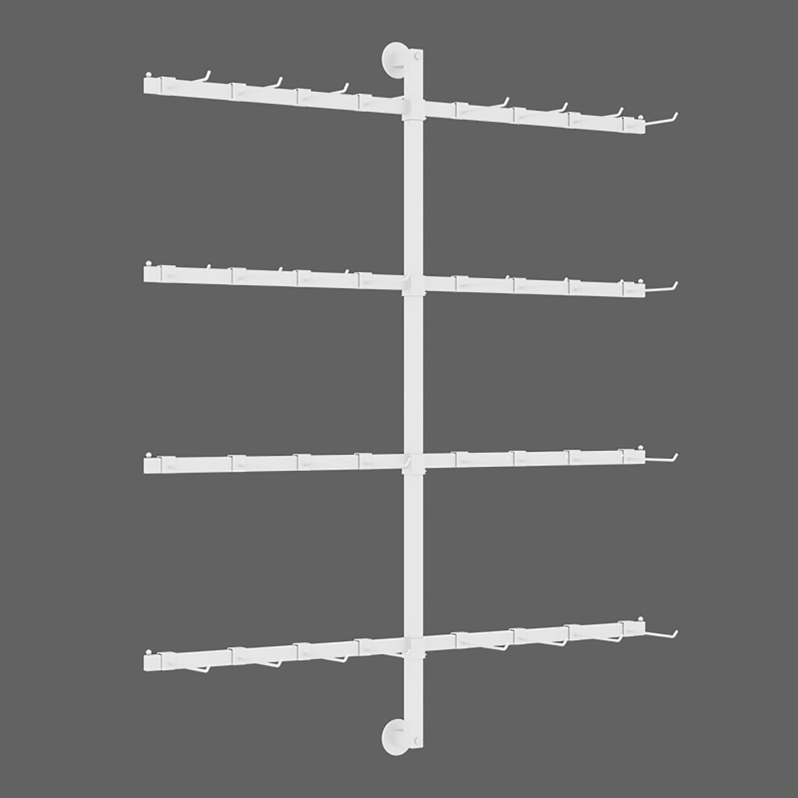 Espositore da parete multiuso per cappelli e accessori da calcio, perfetto per la decorazione della casa, bianco, 80 x 100 cm, 80 x 100 cm, bianco