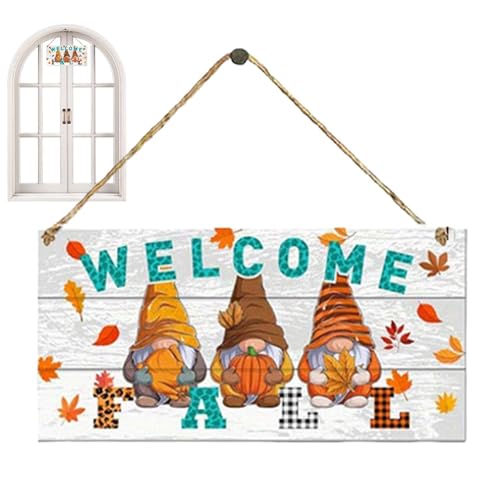 Cartello di benvenuto autunnale, decorazione per porta autunnale, arte della parete del raccolto, targhe da parete in legno autunnali, decorazione autunnale, cartello per porta d'ingresso autunnale,