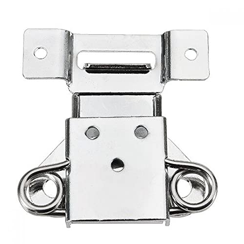 6311B Cold Rolled Silver Twist Draw Toggle Latch Rotary Turn With Strike Plate #TOP6