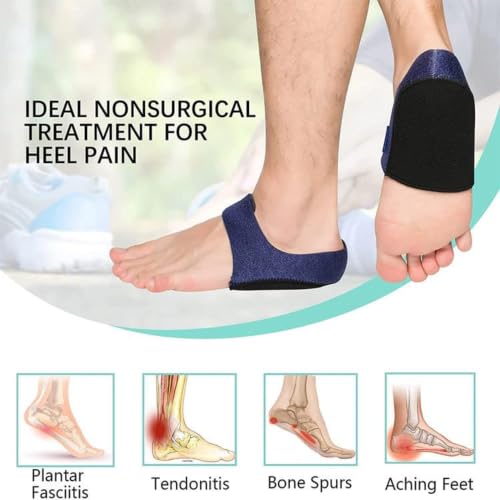 Image of Heel Pad Support Sleeve Gel Embedded Foot Cushion for Walking