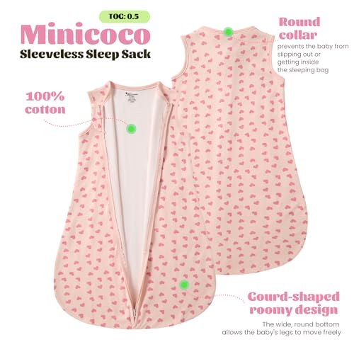 Image of Baby Organic Cotton Sleeveless Wearable Blanket for Summer 0-6 Months