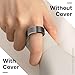 WuzuTech Herz P1 Ring Protector Shadow – Small Silicone Cover for Smart Rings (Set of 3) | Sweat & Scratch Resistant | Flexible Skin-Safe Shield for Fitness, Workouts & Daily Use