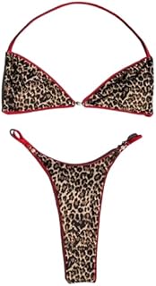 بكيني قطعتين بنقشة التايجر – خامة زبدة كوري ليكرا فائقة الجودة لإطلالة جريئة ومميزة – HN 6042، مقاس واحد