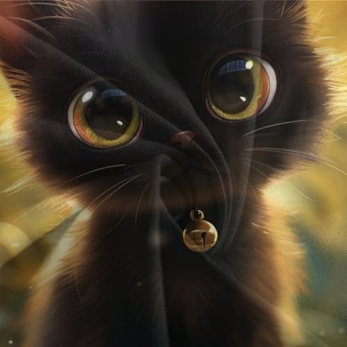 Housse de couette 220x240 chat mignon avec fermeture éclair