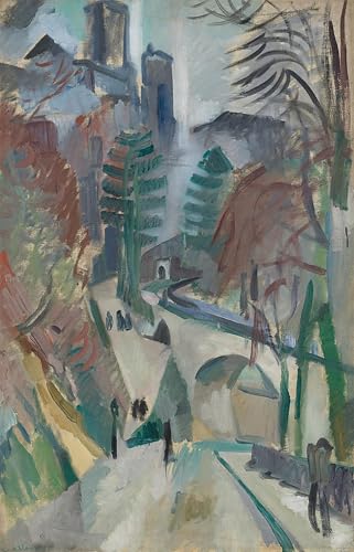 Paysage de Laon Robert Delaunay affiche pour raviver un mur vide 60x90