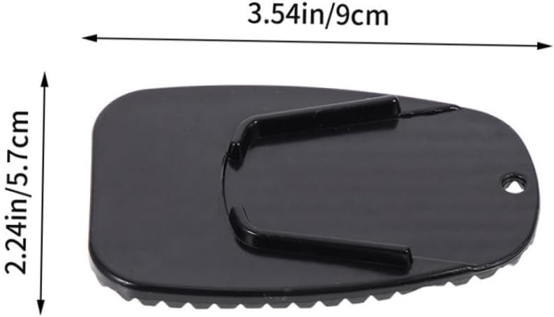 Zerodeko 2pcs Motorcycle Side Stand Pad - Kickstand Extension Pad for Enhanced Stability and Compatible Various Motorcycle Models Easy to Install Material