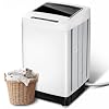 20lbs Portable Washing Machine, Full-Automatic Portable Washer with 10 Wash Cycles, Top Load Clothes Washer with Drain Pump for Apartment Bathroom, Dorms, RVs