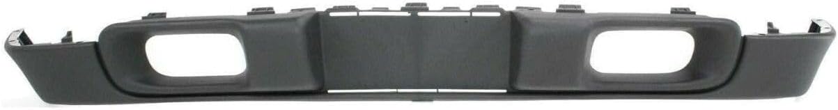 Air Dam Deflector Valance Front for Chevy for S10 1998-2004 Crew Cab Extended Plastic Textured with Fog Light Holes Without Tow Hook Bumper Cut-Outs GM1092164 15677162