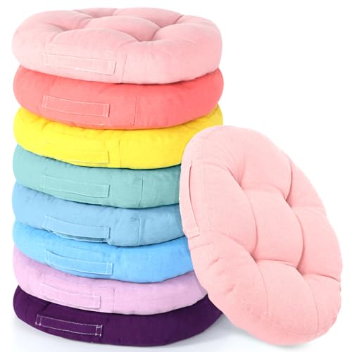 Gerrii 8 Pieces Floor Cushions for Kids Classroom Flexible Floor