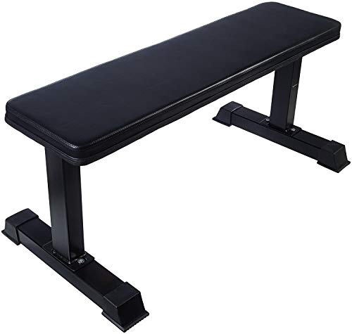 Image of BODYFIT Heavy Multipurpose Home Gym Set Bench for Multiple Adjustable Workouts and Fitness Exercise Set Strength Training (Flat Simple Bench)