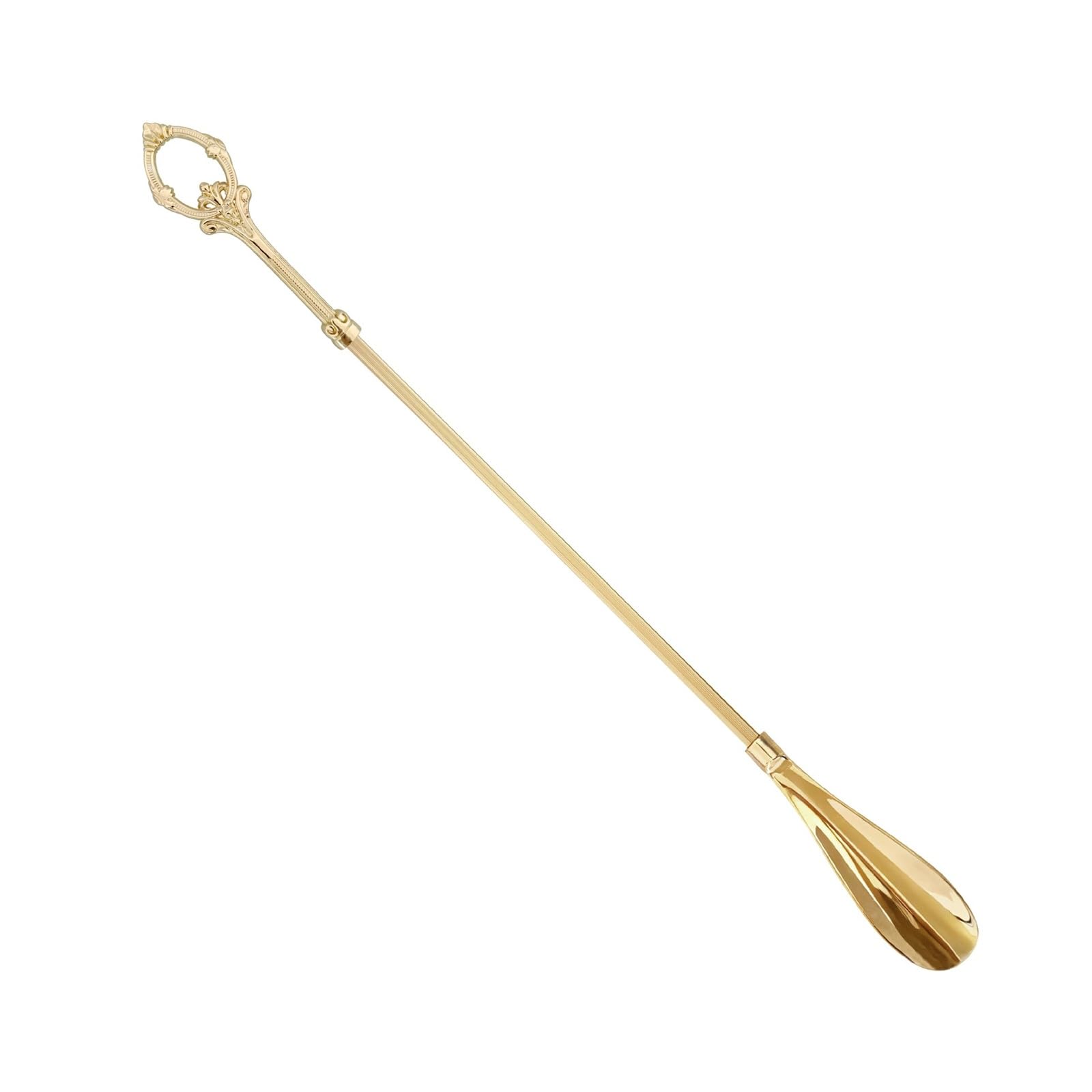 Calzador de Mango Largo, Cuchara Para Zapatos Calzador De Latón 47 Cm Con Mango Largo, Creativo For Personas Mayores, Herramienta Regalo For La Entrada Del Hogar Portátil Para uso en Viajes(57 cm)