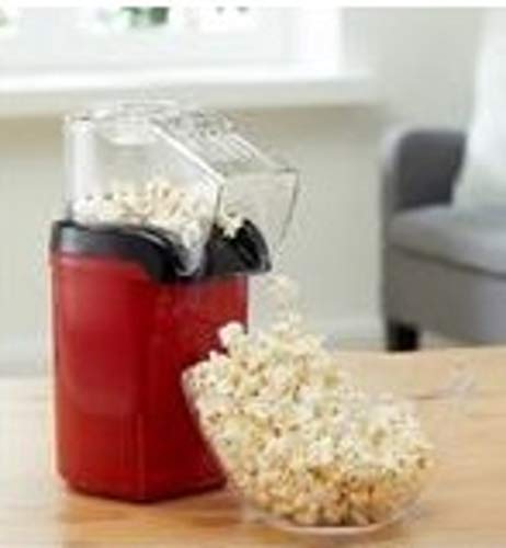Foto von Posten Anker Popcornmaschine, Heißluft, öl- und fettfrei, 1200 Watt, Popcorn Party Popper Rot und Weiß