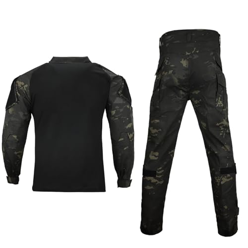 Mgflashforce Combat Suit Military Shirt & Pants Set Tactical Clothing Hunting Uniform Airsoft Paintball Clothes thumb #1