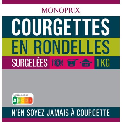 COURGETTES RONDELLES 1KG MONOP