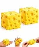 Käse Squishy 2er Set, Gelbes Käse Quetschspielzeug