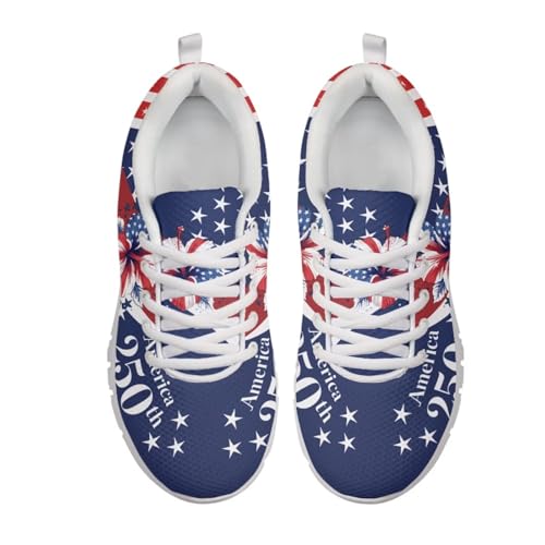 Image of GIFTPUZZ Mens Lace Up Athletic Trainers Running Sneakers Wedge Breathable Gym Lightweight Sports Tennis Shoes
