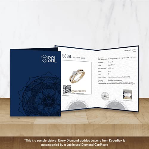 Image of KuberBox 14KT /18KT Yellow Gold Ujjal Ring for Men
