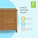 DaVinci Kalani 6-Drawer Baby Dresser for Nursery - Wooden Double Chest of Drawers for Kids, Boys & Girls - Multi-Purpose Storage Dresser for Bedroom, Living Room & Hallway - Easy to Assemble, Chestnut