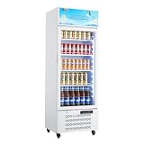 VEVOR Commercial Merchandiser Refrigerator, 9.6 Cu.Ft / 273 L Glass Door Display...