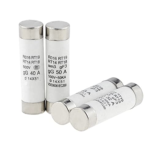 Fusible en céramique 50A éviter coupure et surchauffe cartouche 14x51 porte-fusible RT18