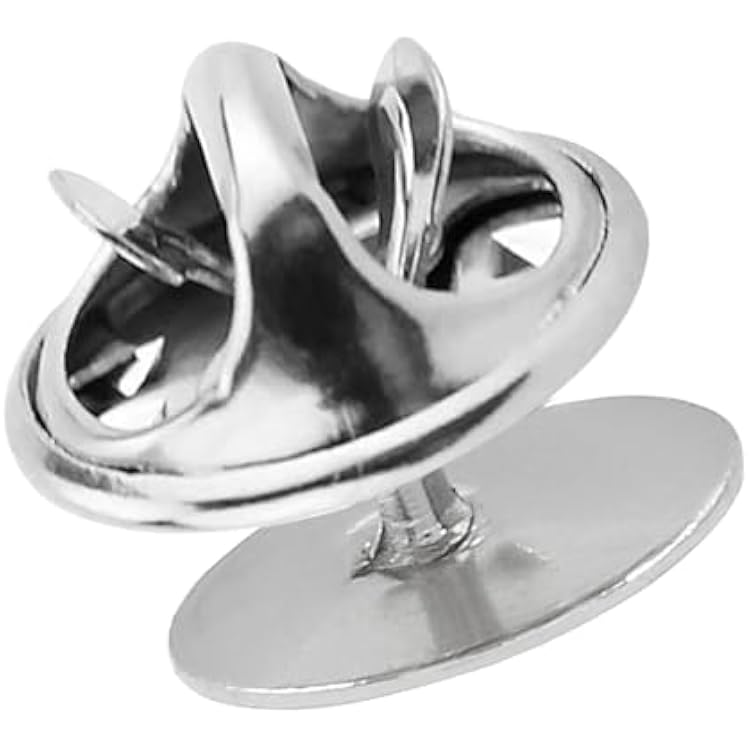 50 Pairs Pin Backs Replacement,Silver Butterfly Tie Tacks, Perfect Blank Pin Keepers for Craft Making Jewelry Making