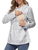 Nursing Tops Nursing Hoodie Nursing Clothes Winter Maternity Clothes Nursing Sweatshirts for...