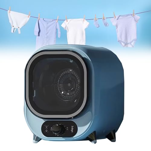 Secadora de Ropa de Condensación, Mini Secadora de Ropa Eléctrica Portátil, Secadora de Ropa Ventilada, 5 Modos de Secado, Carga de 0,8 Kg, para Viajes, Apartamentos, Dormitorios de Estudiantes, Hotel