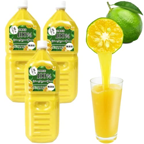 沖縄産ノビレチン豊富な青切り100％生搾り原液 業務用 2000ml  ストレート クエン酸 ビタミンC