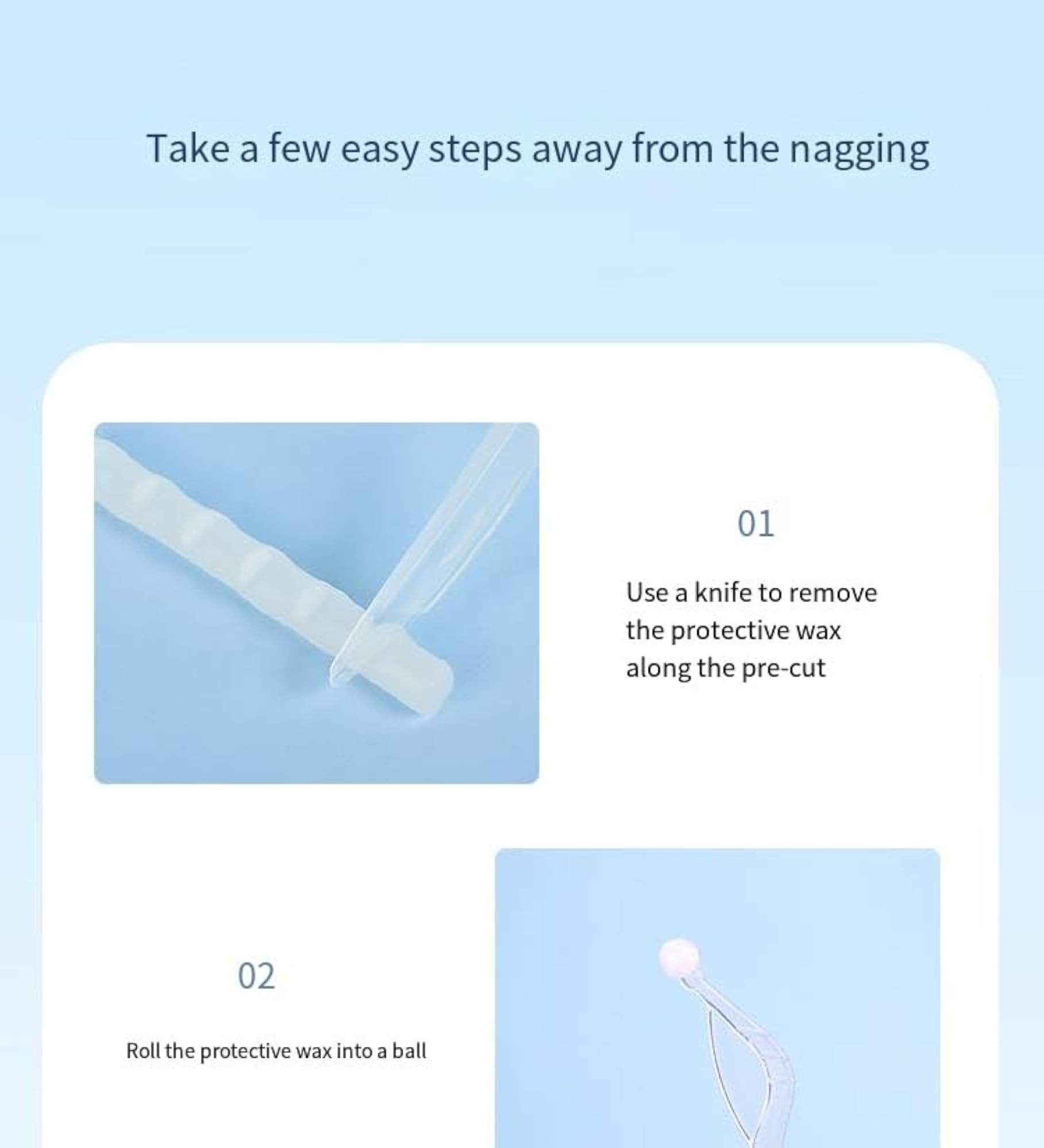 Dental Wax for Braces & Aligners, Unscented & Flavorless